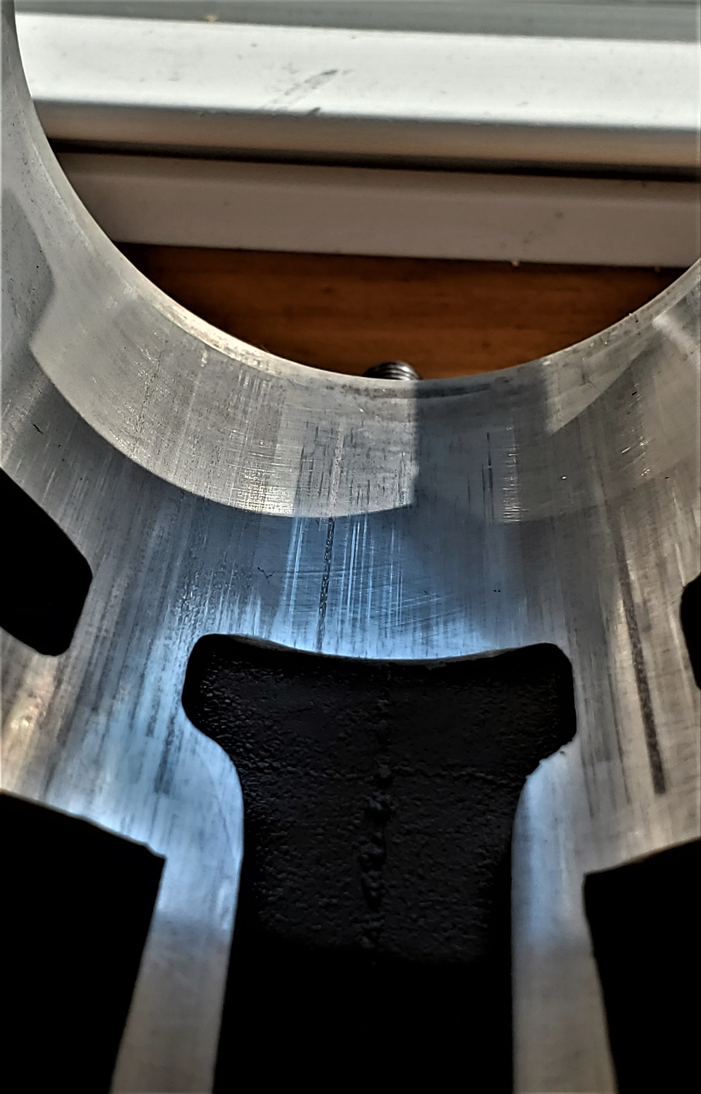 Replated cylinder intake side at 10 hours with new piston #1