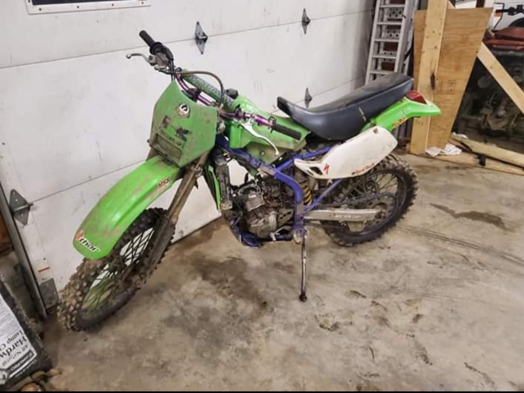 94' KLX250R donor bike.