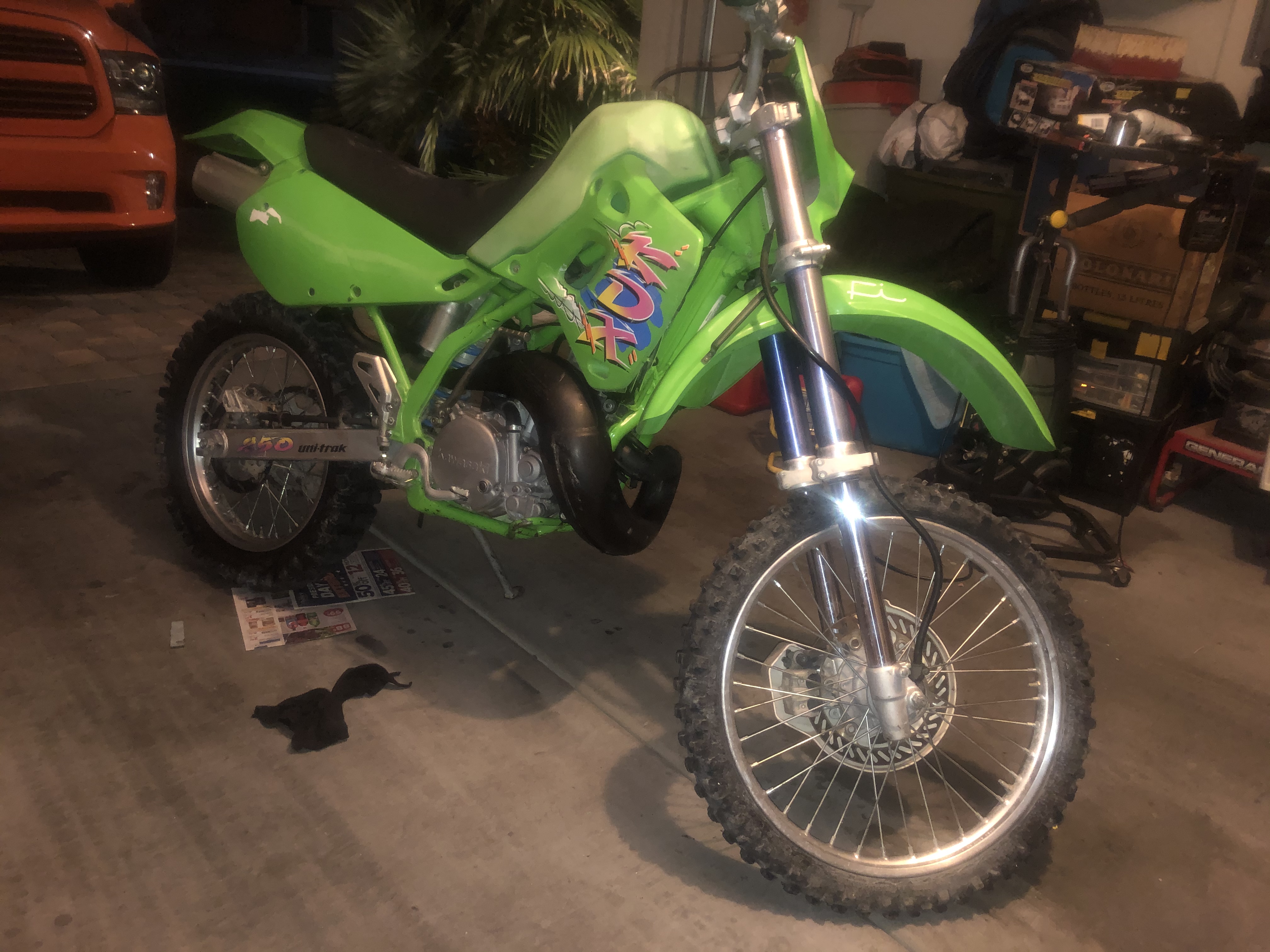 1993 KDX 250 / 740 miles.