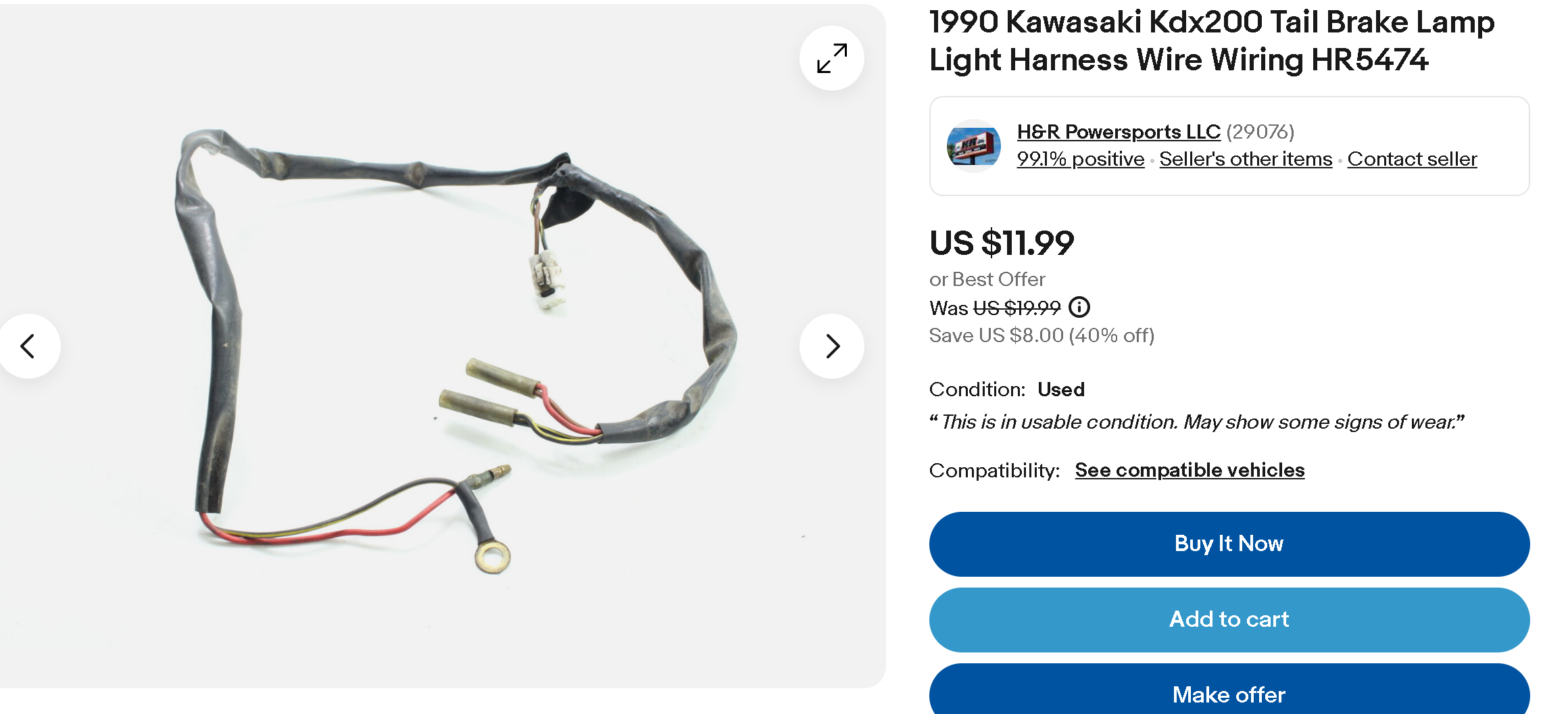 1990 kdx harness