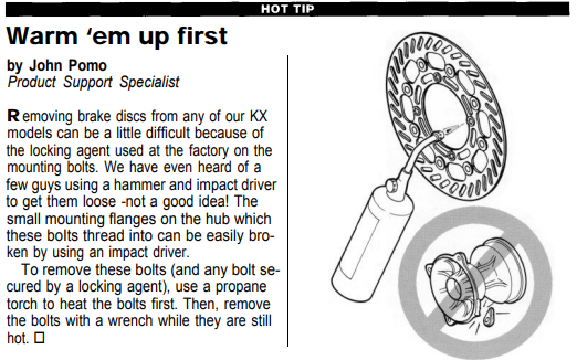 Brake Rotor K-Teh News Hot Tip.png