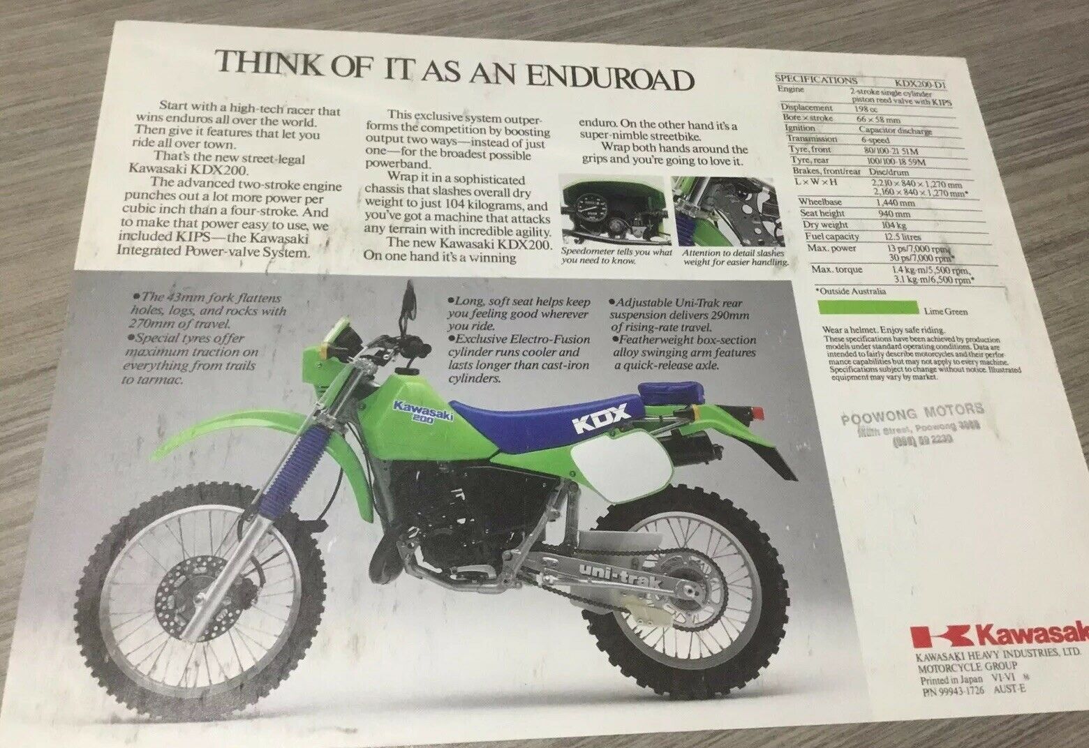 1987 KDX200-D1 Brochure Rear.jpg